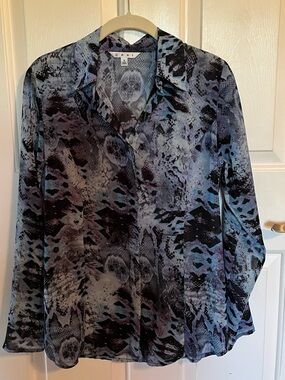 Cabi animal print dress blouse